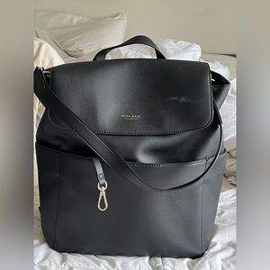 Mina Baie Kinney backpack baby bag. Vegan leather.